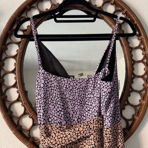 Anthropologie Hutch ELMA High Low Wrap Dress in Pink/Peach/Copper Small P - Picture 7 of 14